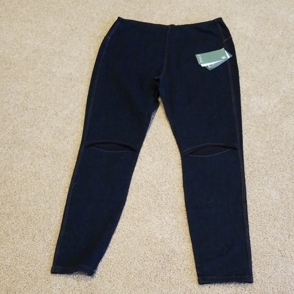 Stretch denim pants